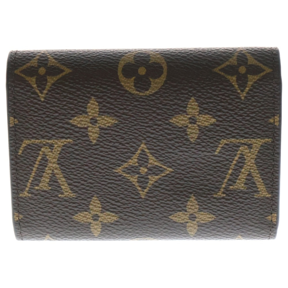 LOUIS VUITTON(ルイヴィトン) モノグラム ポルトモネ・ロザリ ローズバレリーヌ ブラウン PVC コンパクトウォレット 財布 ICタイプ M62361