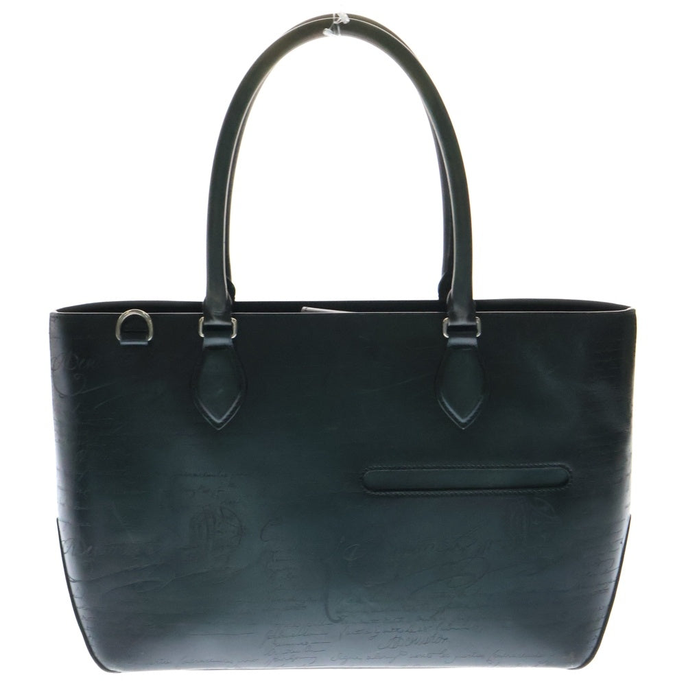 Berluti(ベルルッティ) トゥジュール カリグラフィ トートバッグ ビジネスバッグ グリーン レザー