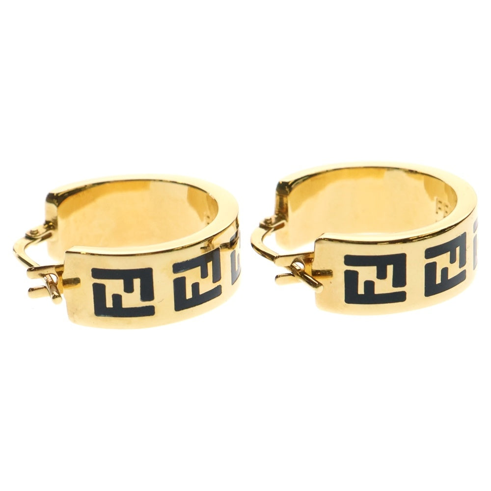 FENDI(フェンディ) フォーエバー ピアス イヤーアクセサリー ゴールド×ブラック 8AH637
