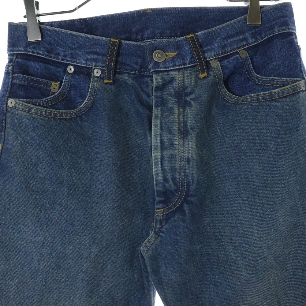 Maison Margiela 0(メゾンマルジェラ) 22SS ストレートレッグダメージジーンズ デニムパンツ インディゴブルー 28 S50LA0194 S30561