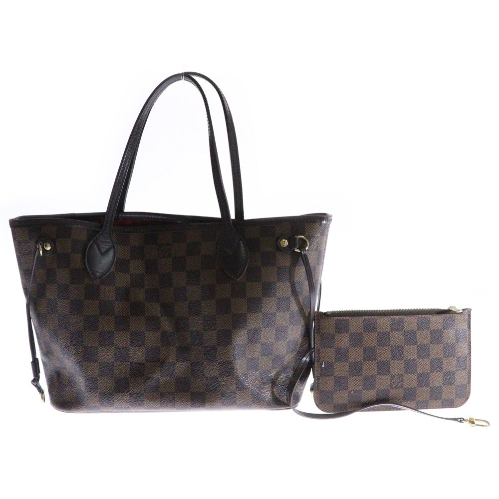 LOUIS VUITTON(ルイヴィトン) ダミエ ネヴァーフルPM トートバッグ ハンドバッグ ブラウン ゴールド金具 レザー×PVC 新型 N40600