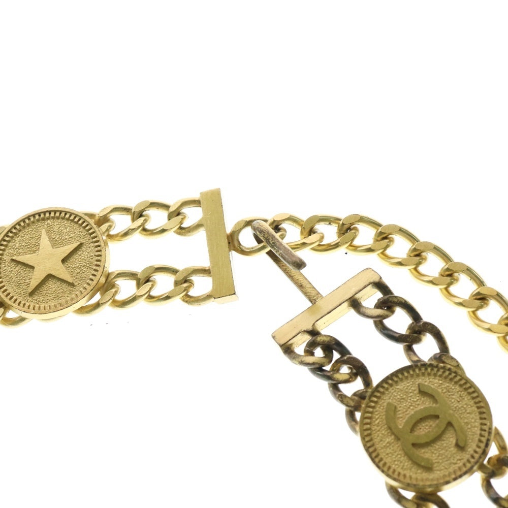 CHANEL シャネル ゴールド チェーンベルト 203 コインモチーフ CHANEL シャネル ゴールド チェーンベルト 203 コインモチーフ