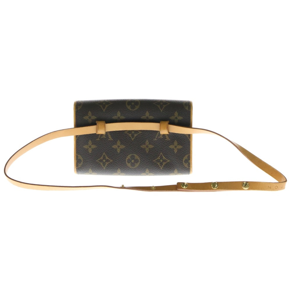 LOUIS VUITTON(ルイヴィトン) モノグラム ポシェットフロランティーヌ ショルダーバッグ ショルダーポシェット ミニバッグ ブラウン ゴールド金具 レザー×PVC M67303