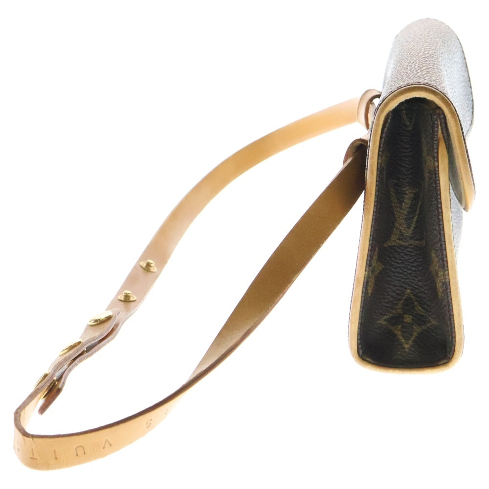 LOUIS VUITTON(ルイヴィトン) モノグラム ポシェットフロランティーヌ ショルダーバッグ ショルダーポシェット ミニバッグ ブラウン ゴールド金具 レザー×PVC M67303