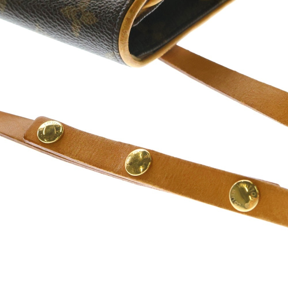 LOUIS VUITTON(ルイヴィトン) モノグラム ポシェットフロランティーヌ ショルダーバッグ ショルダーポシェット ミニバッグ ブラウン ゴールド金具 レザー×PVC M67303