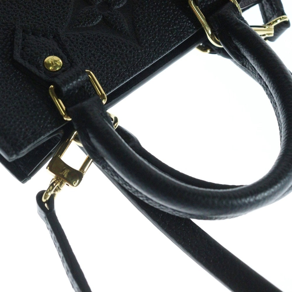 LOUIS VUITTON(ルイヴィトン) モノグラムアンプラント プティットサックプラ ショルダーバッグ ミニバッグ フォンショルダー ブラック ゴールド金具 レザー M80478