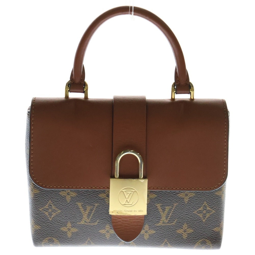 LOUIS VUITTON(ルイヴィトン) LVロッキーBB 2wayハンドバッグ ショルダーバッグ ミニバッグ ブラウン ゴールド金具 レザー×PVC M44654