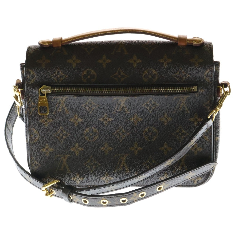 LOUIS VUITTON(ルイヴィトン) モノグラム ポシェットメティスMM 2WAYバッグ ショルダーバッグ ハンドバッグ ブラウン ゴールド金具 レザー×PVC M44875