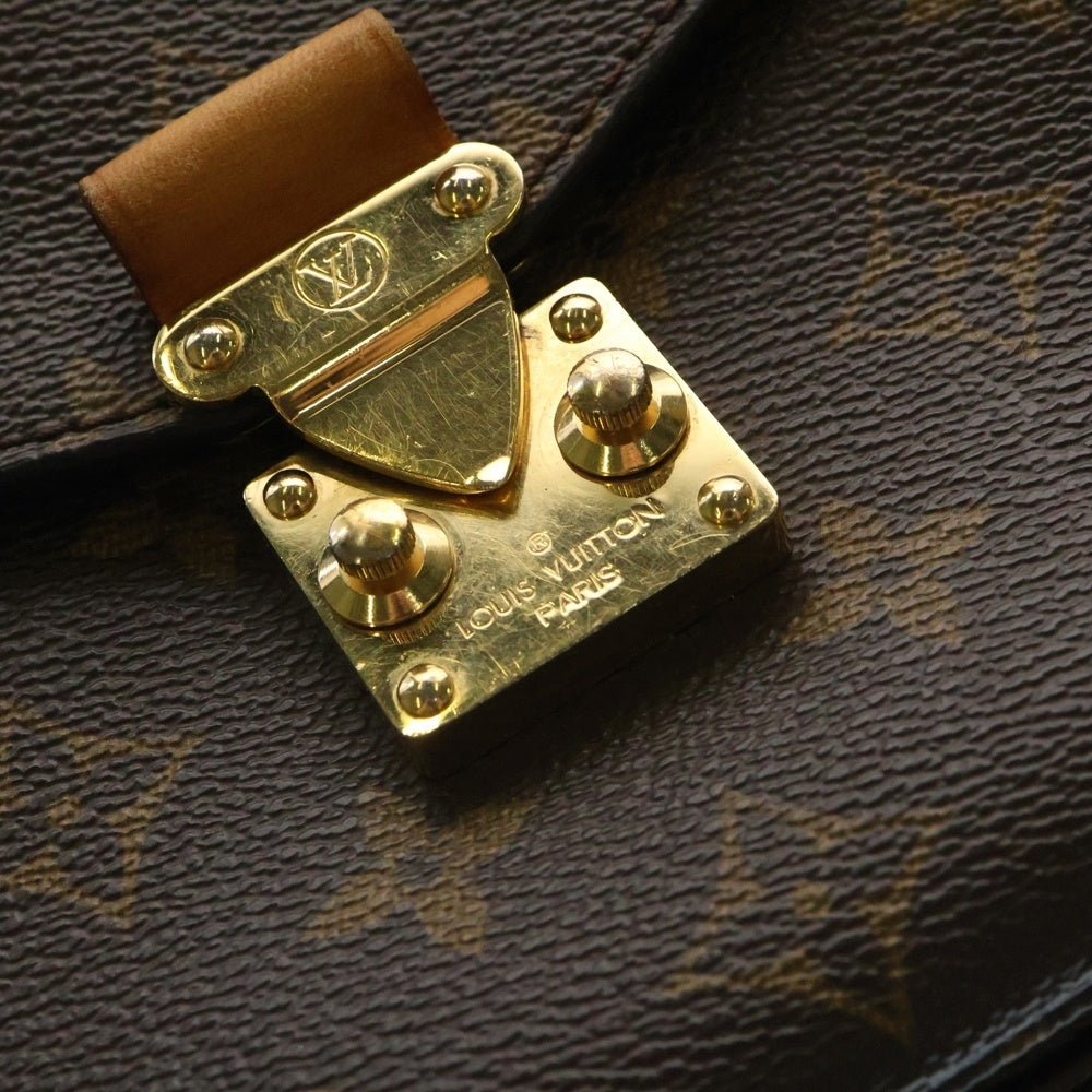 LOUIS VUITTON(ルイヴィトン) モノグラム ポシェットメティスMM 2WAYバッグ ショルダーバッグ ハンドバッグ ブラウン ゴールド金具 レザー×PVC M44875