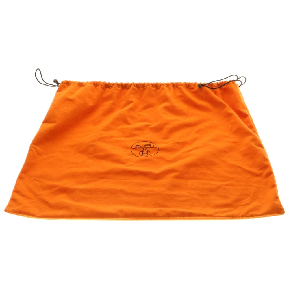 HERMES(エルメス) ガーデンパーティGM トートバッグ ハンドバッグ ブラック×アイボリー シルバー金具 ネゴンダ×トワルアッシュ □G刻印