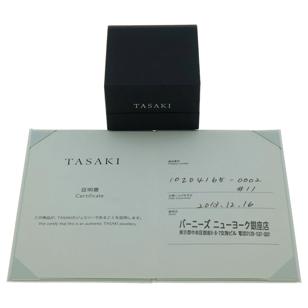 TASAKI(タサキ) リファベリオン リュクス ダブルフィンガーリング ブラックパール ブラックスピネル 750 YG イエローゴールド 約9号 ジュエリー