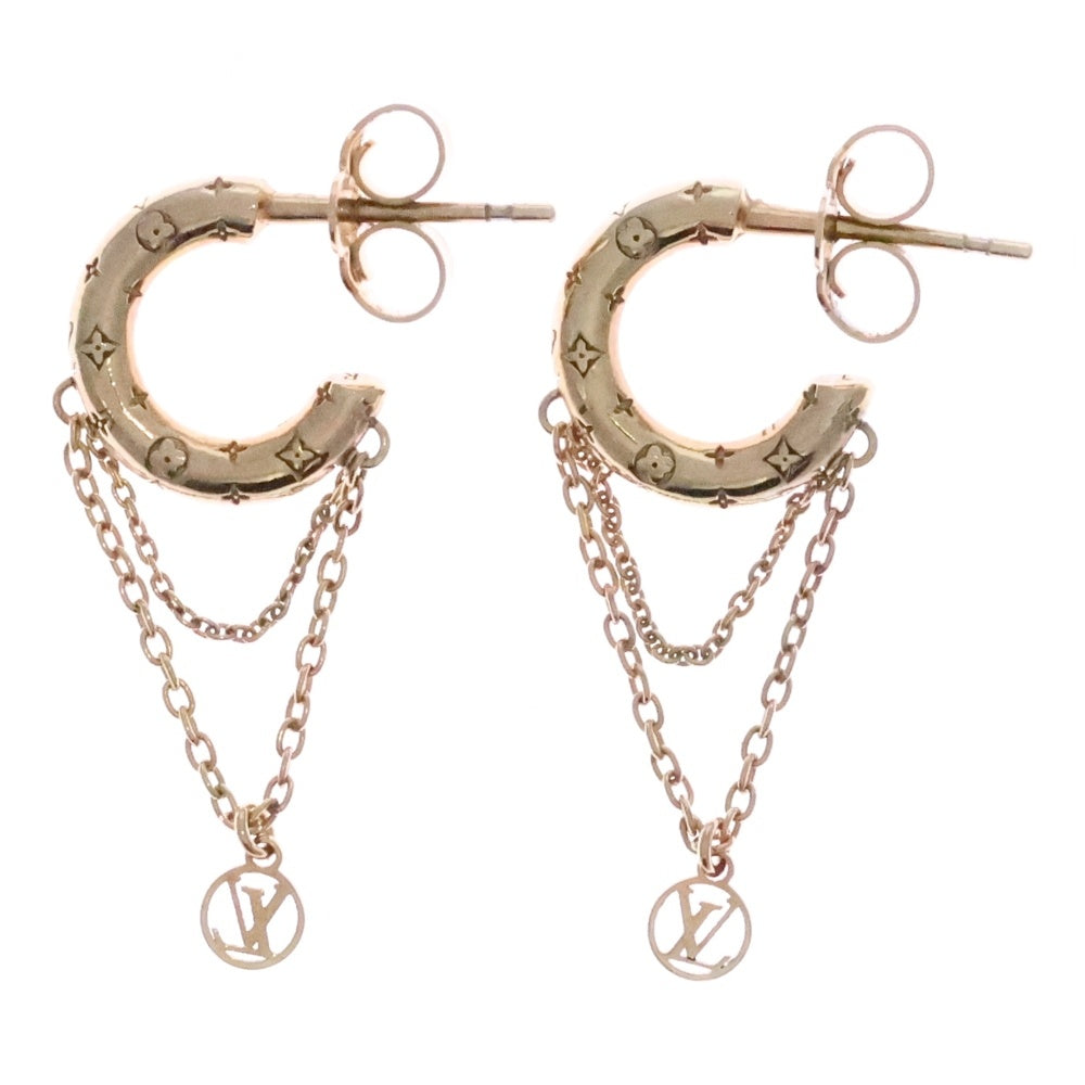 LOUIS VUITTON(ルイヴィトン) ブックルドレイユ ミニフープ ノグラム ピアス セット イヤーアクセサリー ゴールド M00572
