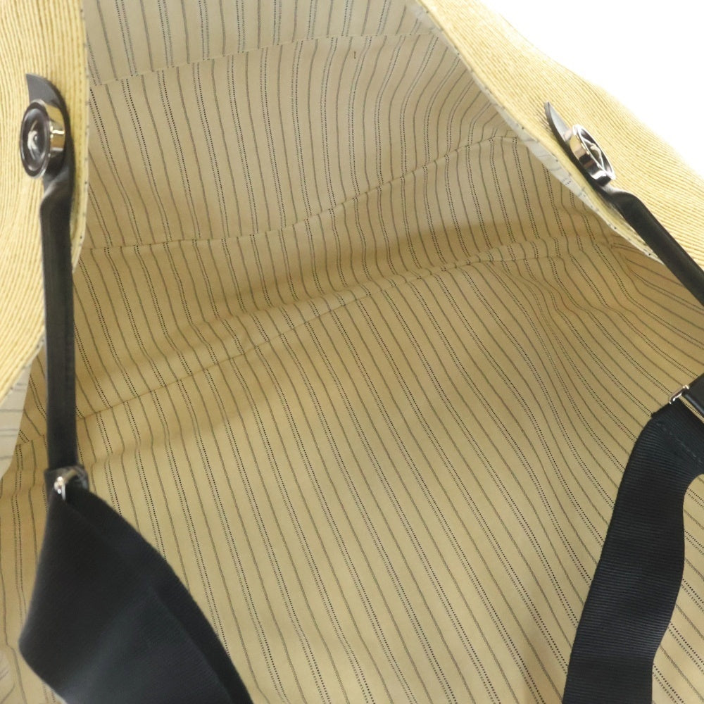 Maison Margiela 1(メゾンマルジェラ) マルタン マルジェラ ラフィア ロゴパッチ ショッピングバッグ トートバッグ