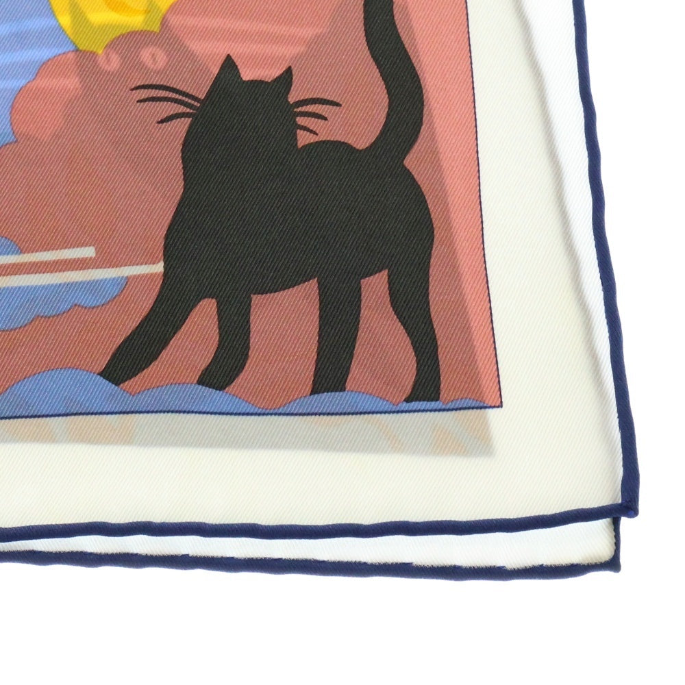 HERMES(エルメス) カレ70 エリオスの王国 スカーフ ブルーニュイ アルジル ブルージーン シルク マルチカラー