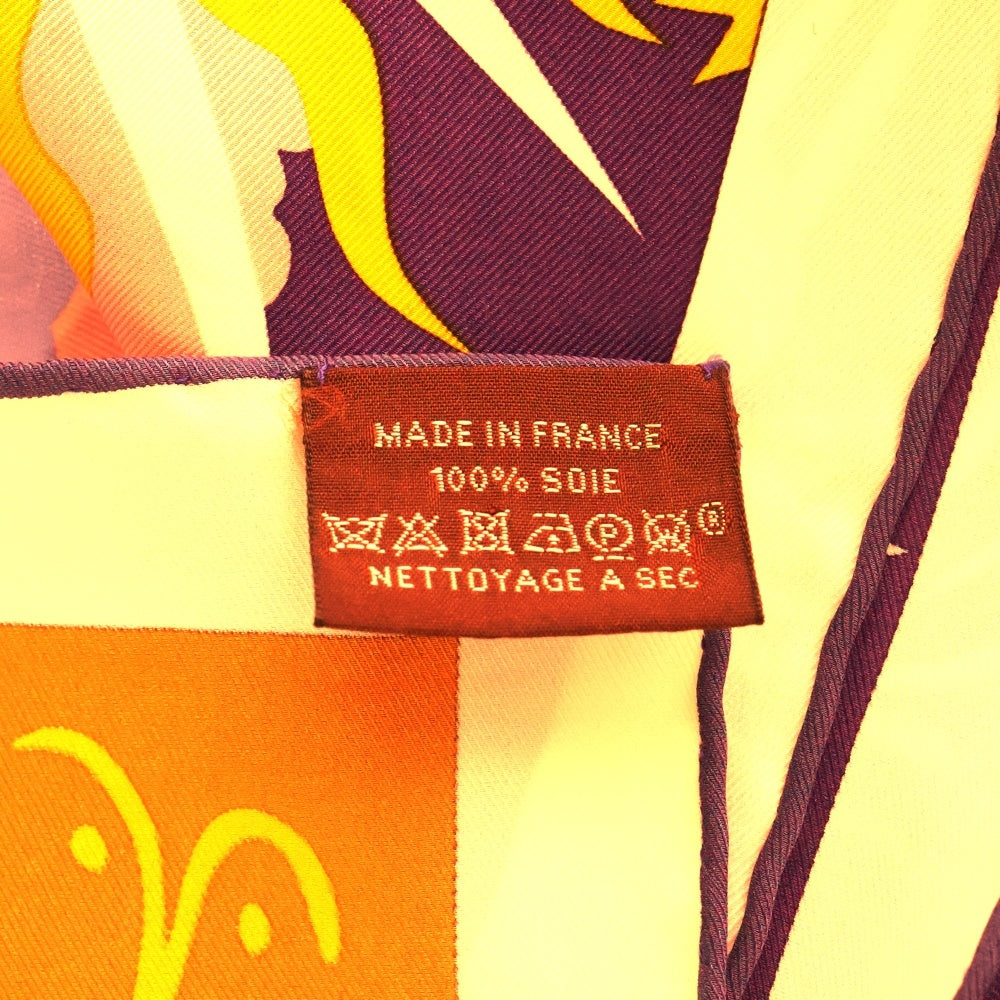 HERMES(エルメス) カレ70 エリオスの王国 スカーフ ブルーニュイ アルジル ブルージーン シルク マルチカラー