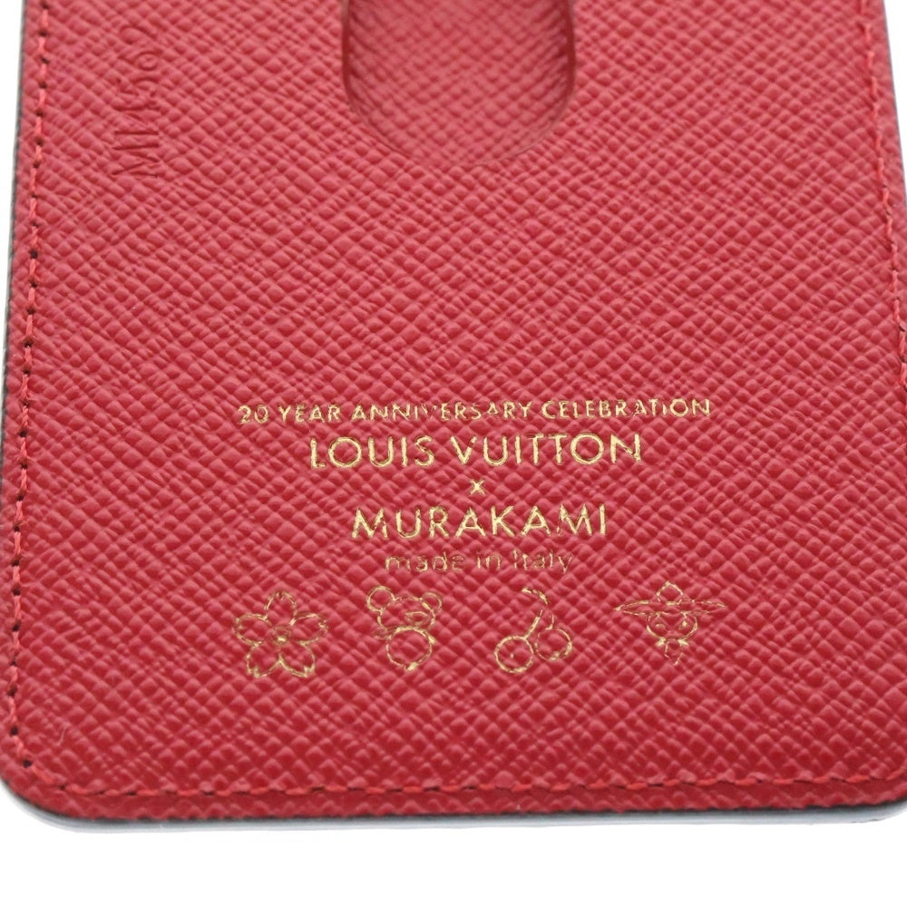 LOUIS VUITTON(ルイヴィトン) モノグラムチェリー ポルトカルトマグネット カードケース ブラウン×レッド PVC ME1245