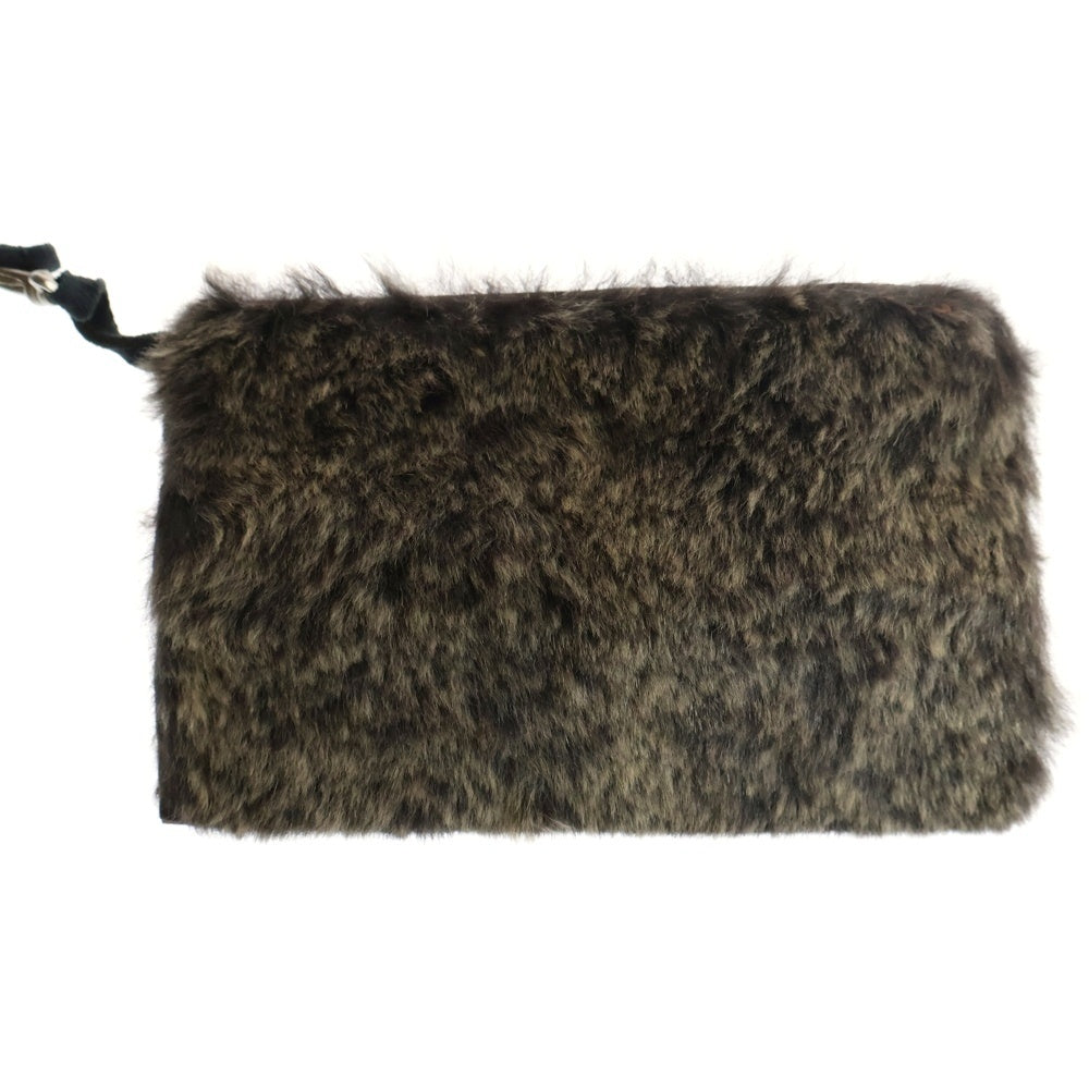 CHANEL(シャネル) ココマーク ラビットファー トートバッグ ハンドバッグ ブラウン