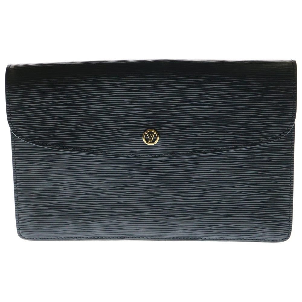LOUIS VUITTON(ルイヴィトン) エピ モンテーニュ27 クラッチバッグ セカンドバッグ ブラック ノワール ゴールド金具 M52652
