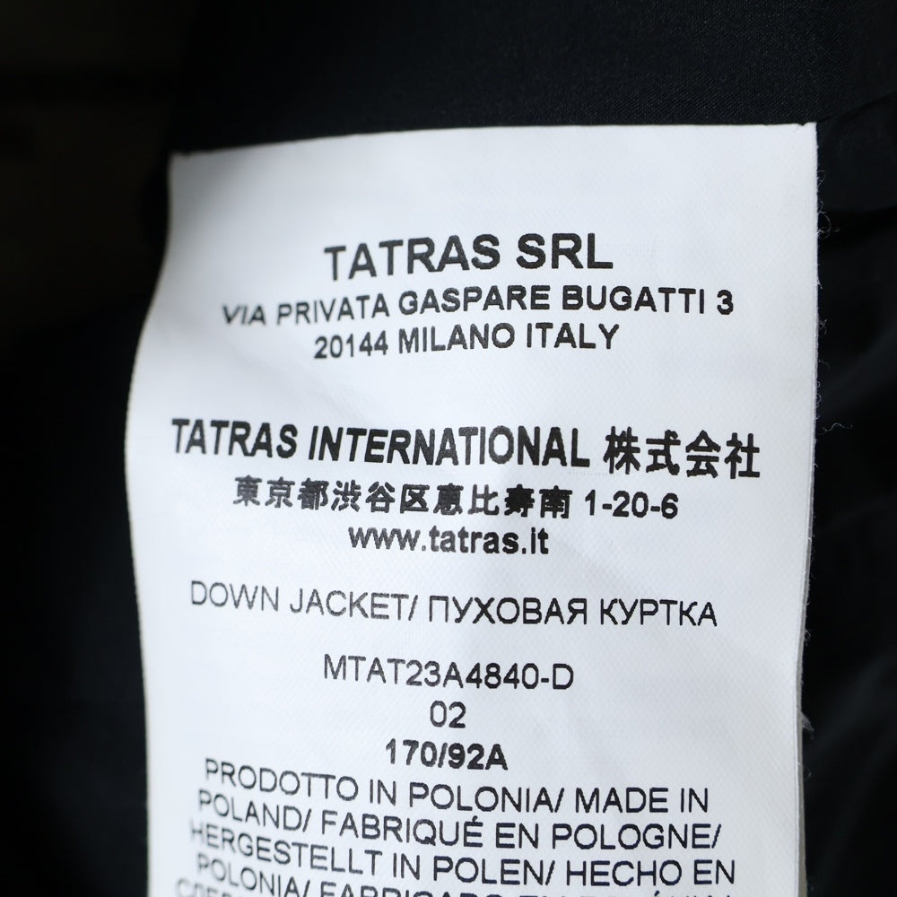 TATRAS(タトラス) TARO タロ ハイブリットダウンジャケット ブラック MTA23A4840