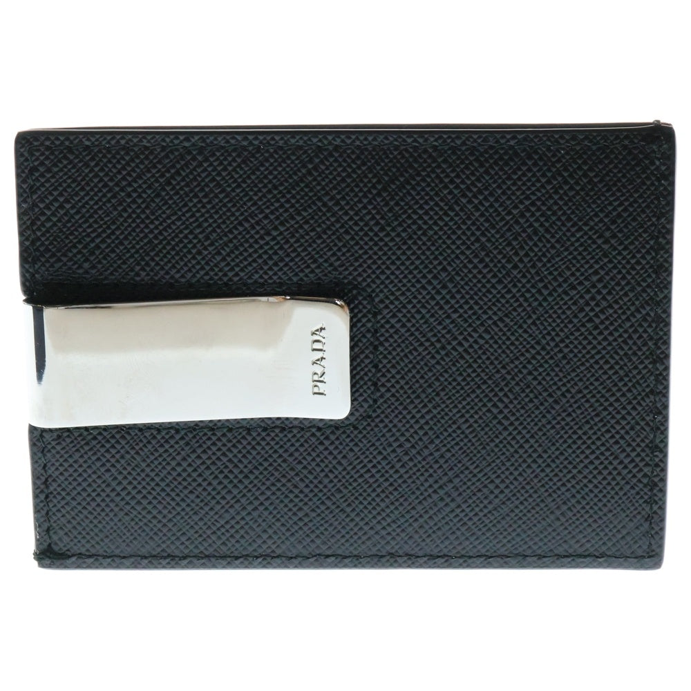 PRADA(プラダ) サフィアーノ カードケース ブラック レザー 2MC047