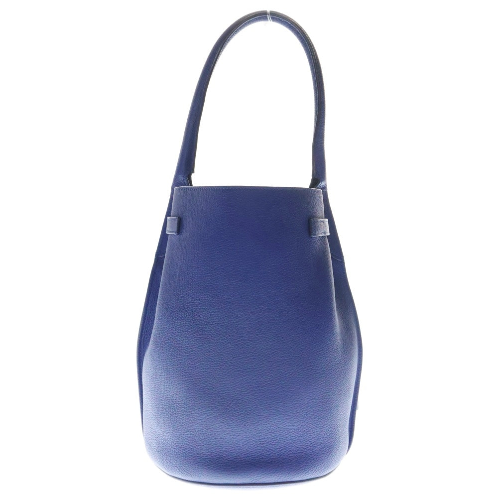 CELINE(セリーヌ) ビッグバッグバケット ハンドバッグ ブルー シルバー金具 レザー