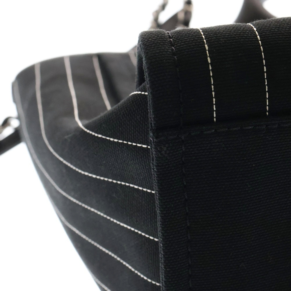 CHANEL(シャネル) ドーヴィルGM トートバッグ ブラック キャンバス ハンドバッグ A66941
