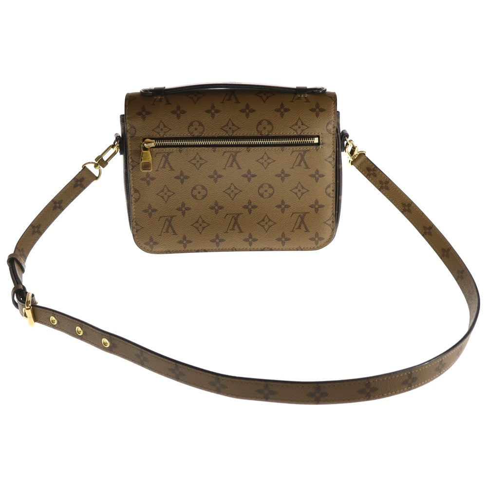 LOUIS VUITTON(ルイヴィトン) モノグラムリバース ポシェット・メティスMM ショルダーバッグ ブラウン PVCレザー M44876