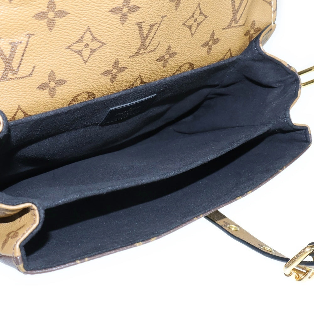LOUIS VUITTON(ルイヴィトン) モノグラムリバース ポシェット・メティスMM ショルダーバッグ ブラウン PVCレザー M44876