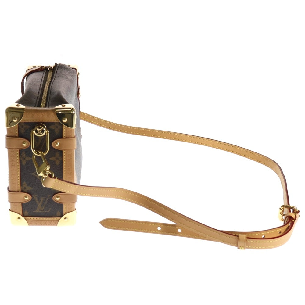 LOUIS VUITTON(ルイヴィトン) モノグラム サイドトランク MM ショルダーバッグ ポシェットバッグ ブラウン PVCレザー RFID M46358