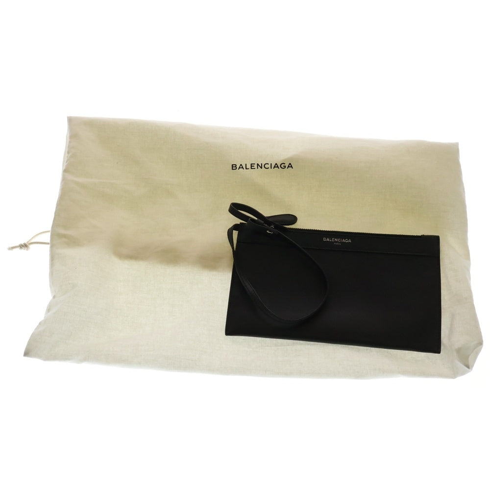 BALENCIAGA(バレンシアガ) ネイビーカバス S パンチングロゴ レザー ハンド トートバッグ シルバー金具 グレー 339933