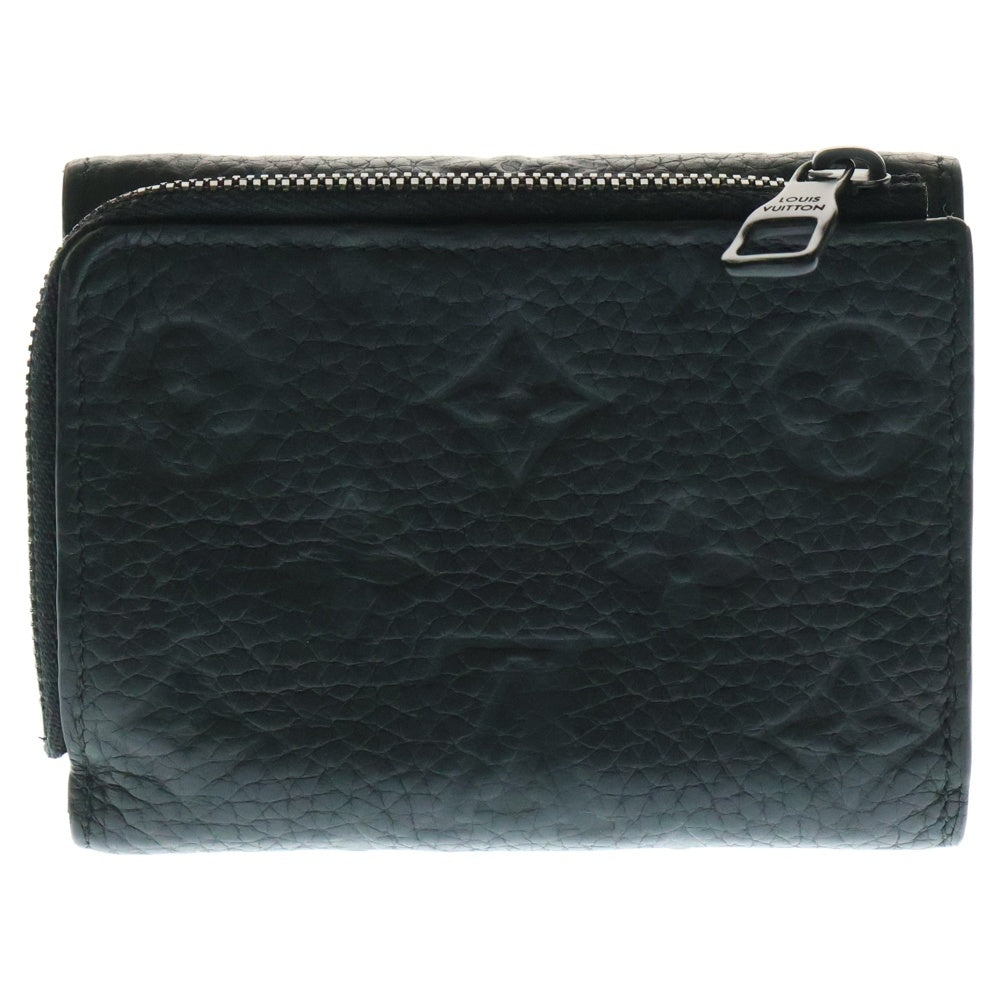 LOUIS VUITTON(ルイヴィトン) モノグラムトリヨン ポルトフォイユ・パイロット コンパクトウォレット コインケース 二つ折り財布 ブラック レザー M82556