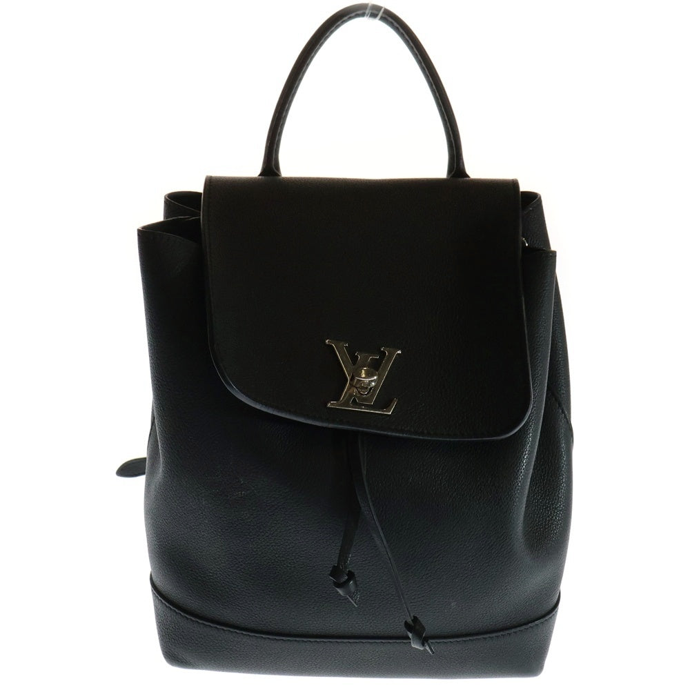 LOUIS VUITTON(ルイヴィトン) トリヨン ロックミー バックパック リュックサック ブラック ノワール シルバー金具 レザー M41815