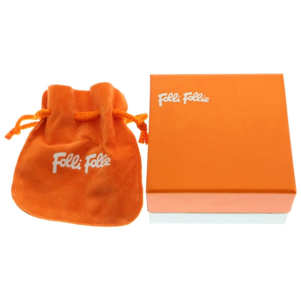 Folli Follie(フォリフォリ) スター ムーン 星 月 ラインストーン フープ ドロップピアス セット ガンメタ/ブラック