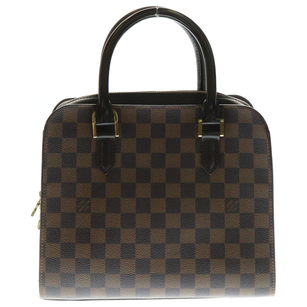 LOUIS VUITTON(ルイヴィトン) ダミエ トリアナ レザーハンドバッグ ブラウン レディース N51155