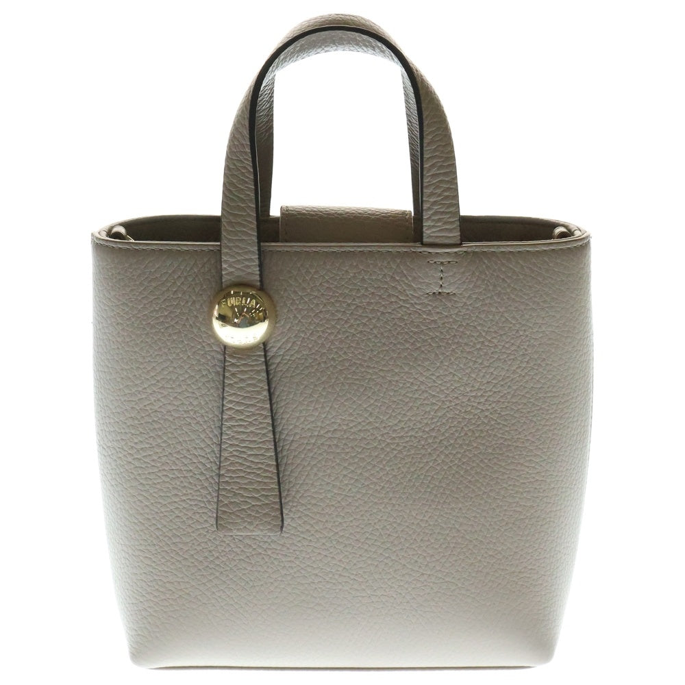 FURLA(フルラ) 2WAYバッグ ハンドバッグ ショルダーバッグ ピンクベージュ ゴールド金具 レザー