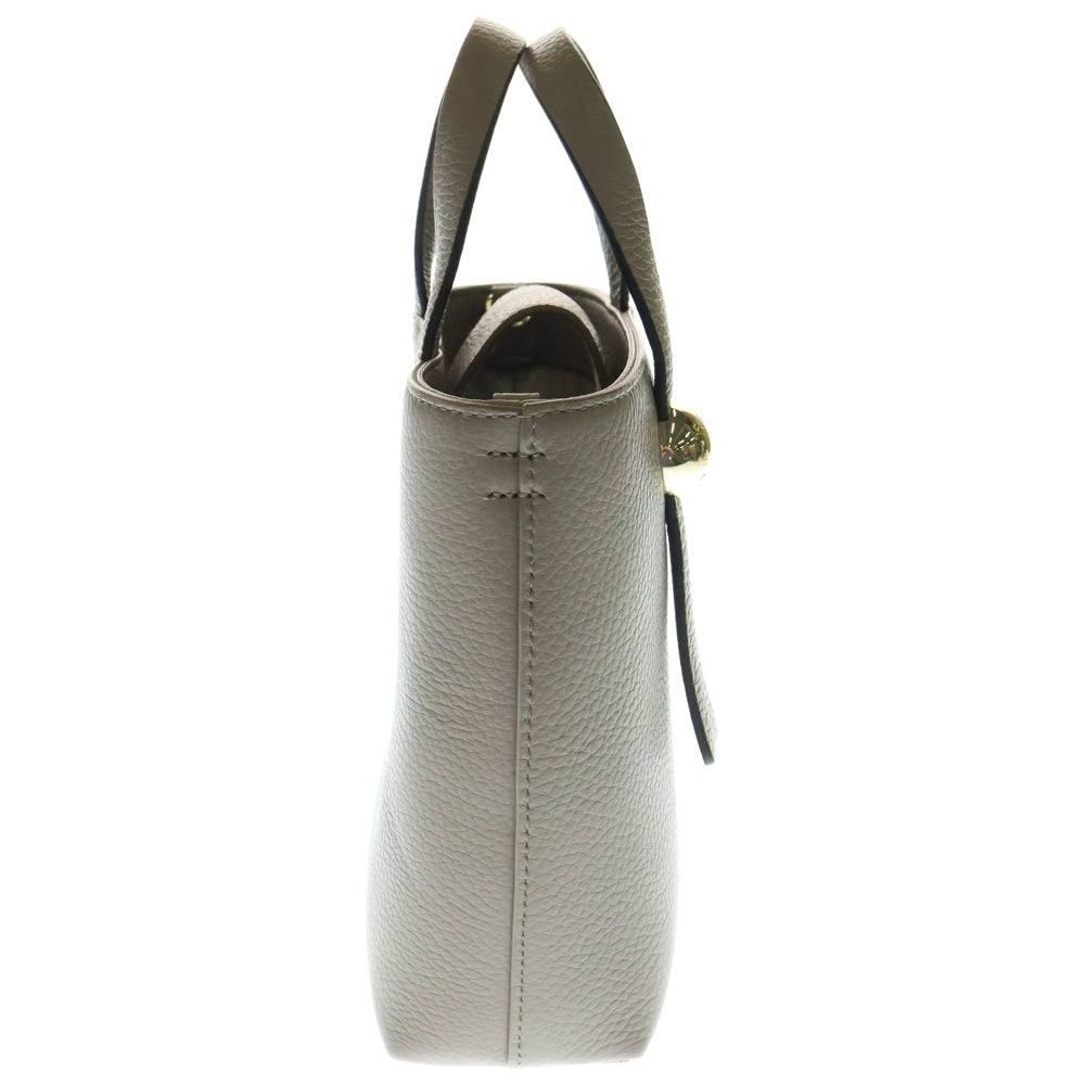 FURLA(フルラ) 2WAYバッグ ハンドバッグ ショルダーバッグ ピンクベージュ ゴールド金具 レザー
