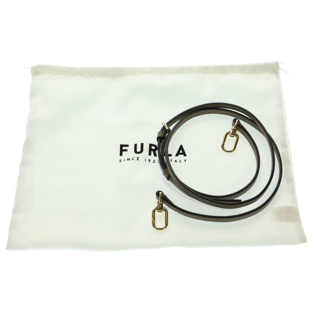 FURLA(フルラ) 2WAYバッグ ハンドバッグ ショルダーバッグ ピンクベージュ ゴールド金具 レザー
