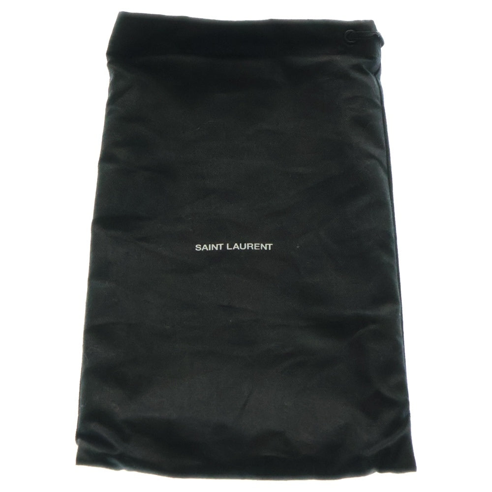 YVES SAINT LAURENT(イヴサンローラン) ラウンドファスナー長財布 ロングウォレット カードケース グレージュ ゴールド金具 レザー 414567