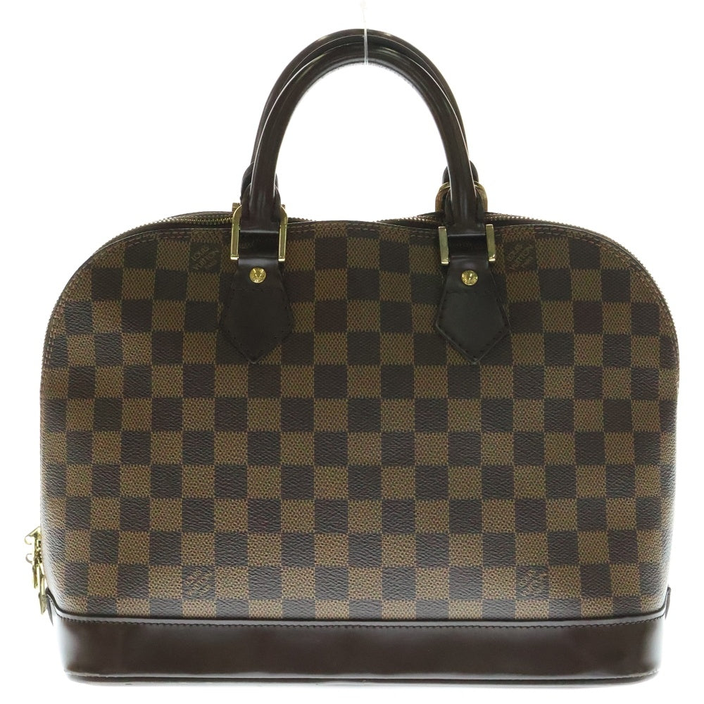 LOUIS VUITTON(ルイヴィトン) ダミエ アルマPM ハンドバッグ ブラウン ゴールド金具 レザー×PVC N51131