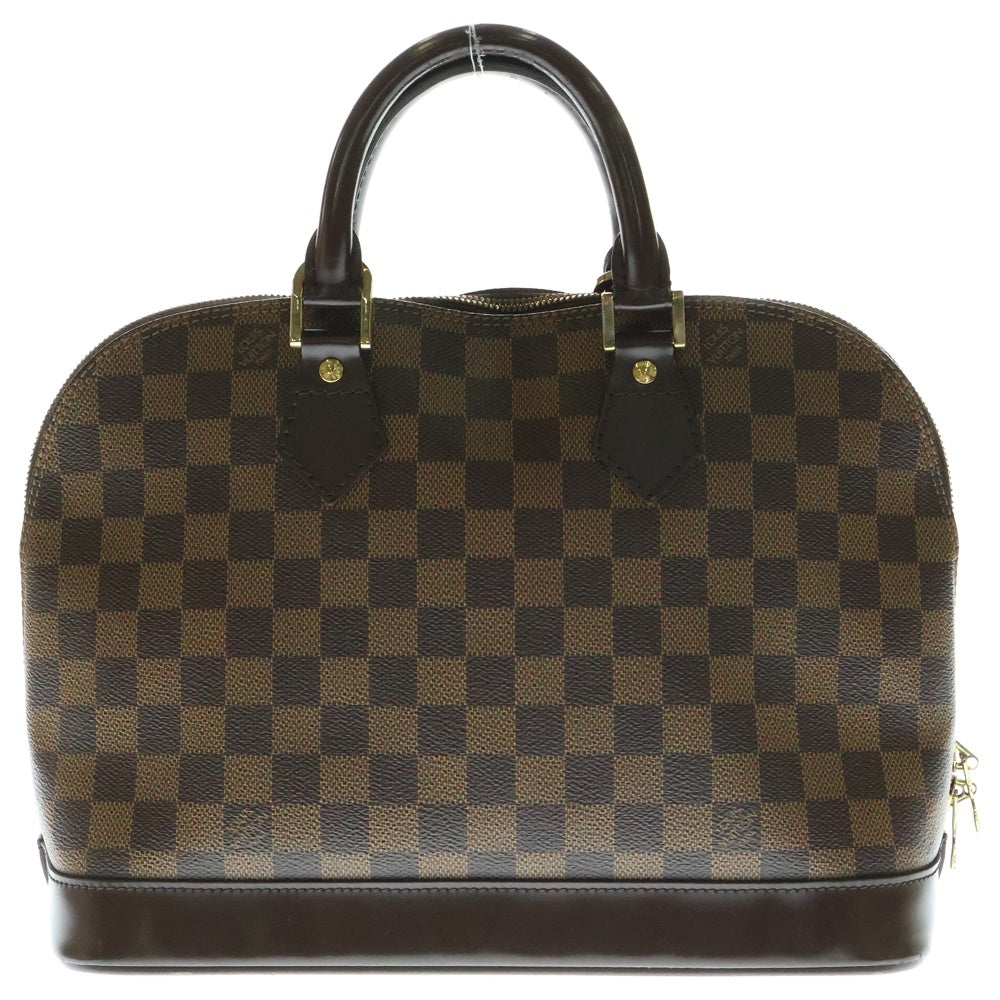 LOUIS VUITTON(ルイヴィトン) ダミエ アルマPM ハンドバッグ ブラウン ゴールド金具 レザー×PVC N51131