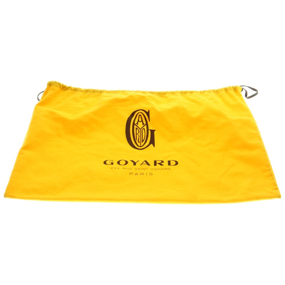 GOYARD(ゴヤール) サンルイPM PVC コーティングキャンバス レザー ハンド トートバッグ ブラック/ブラウン