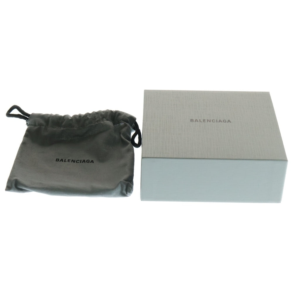 BALENCIAGA(バレンシアガ) アワーグラスミニウォレット 三つ折り財布 コンパクトウォレット コインケース ゴールド金具 グリーン 型押しクロコ 634834