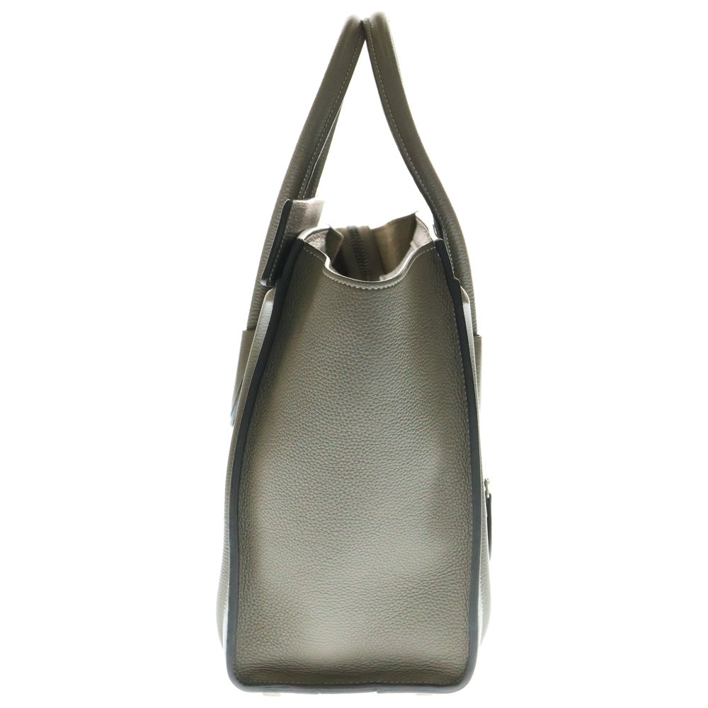 新品同様　新ロゴ　ラゲージ　マイクロ　スリ　グレージュ　ハンドバッグ CELINE セリーヌ バッグ ラゲージ マイクロ MICRO LUGGAGE