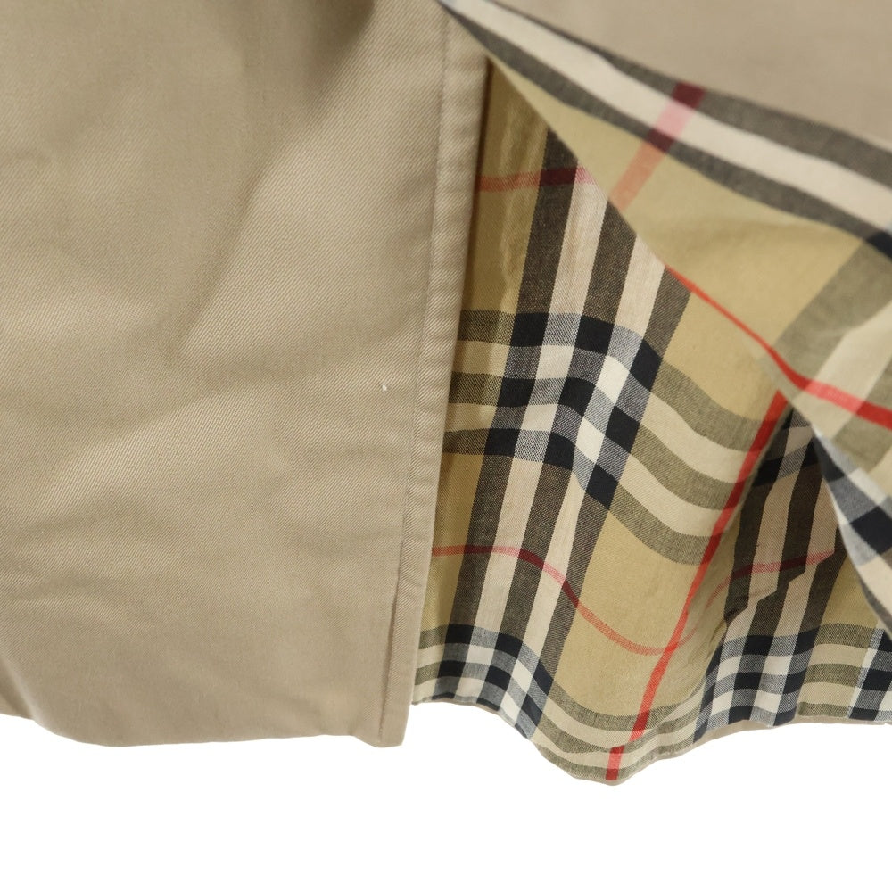 BURBERRY(バーバリー) 裏地ノバチェック総柄 コットン トレンチ ロング コート ベージュ