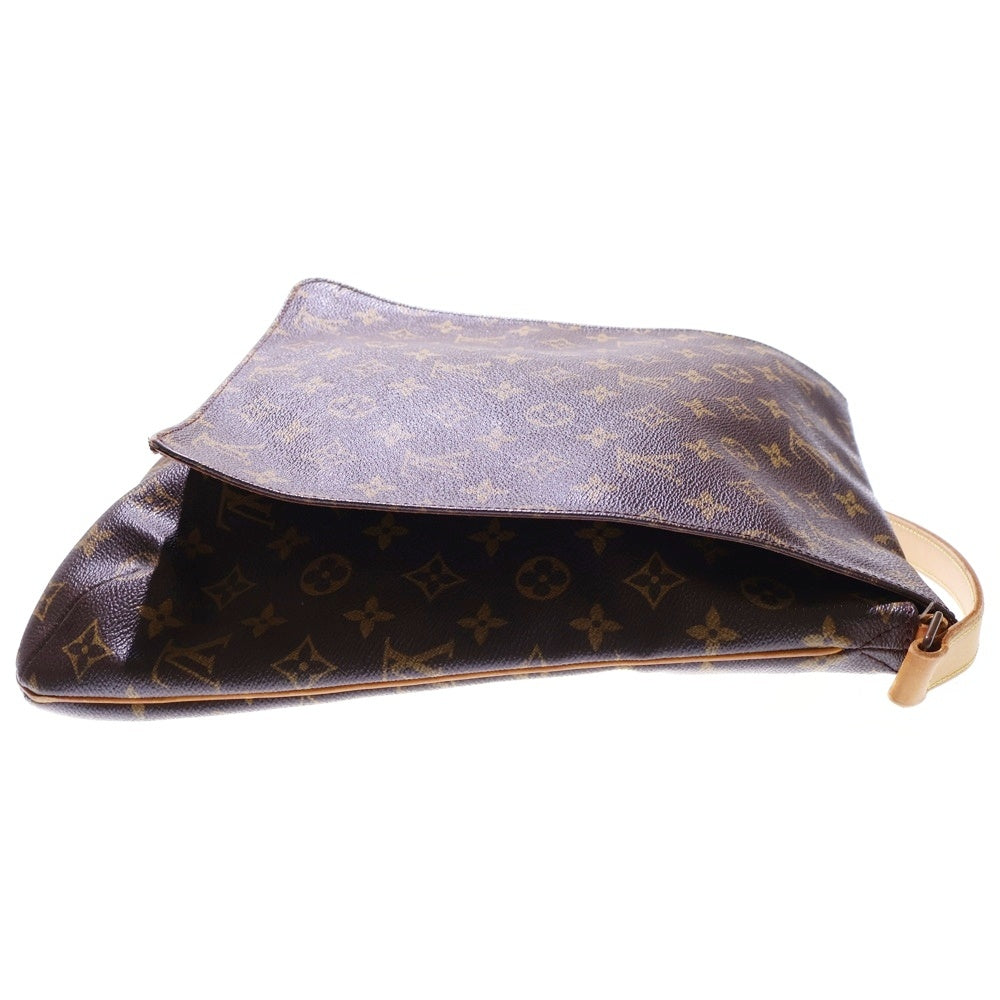 LOUIS VUITTON(ルイヴィトン) モノグラム ミュゼットサルサ レザーショルダーバッグ ブラウン M51256