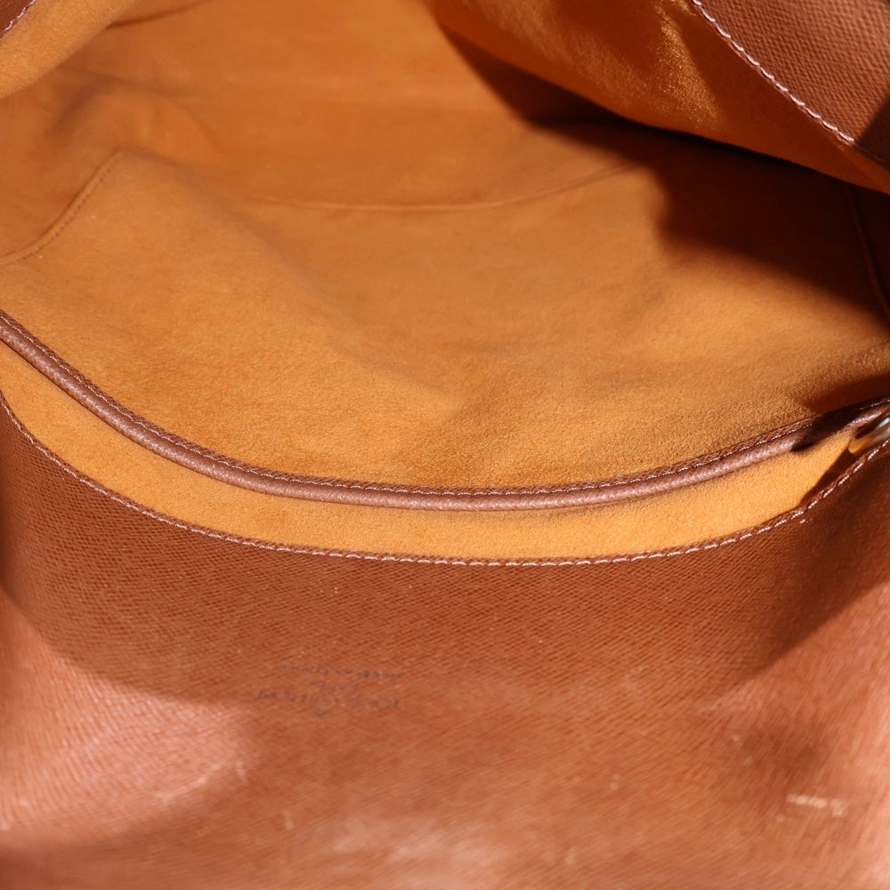 LOUIS VUITTON(ルイヴィトン) モノグラム ミュゼットサルサ レザーショルダーバッグ ブラウン M51256