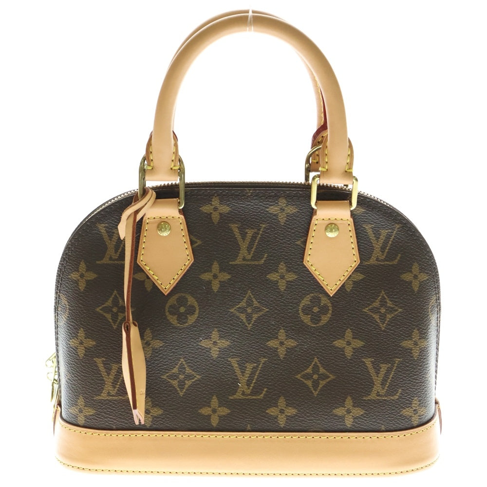 LOUIS VUITTON(ルイヴィトン) モノグラム アルマBB 2WAYバッグ ハンドバッグ ショルダーバッグ ブラウン レザー×PVC ゴールド金具 M46990
