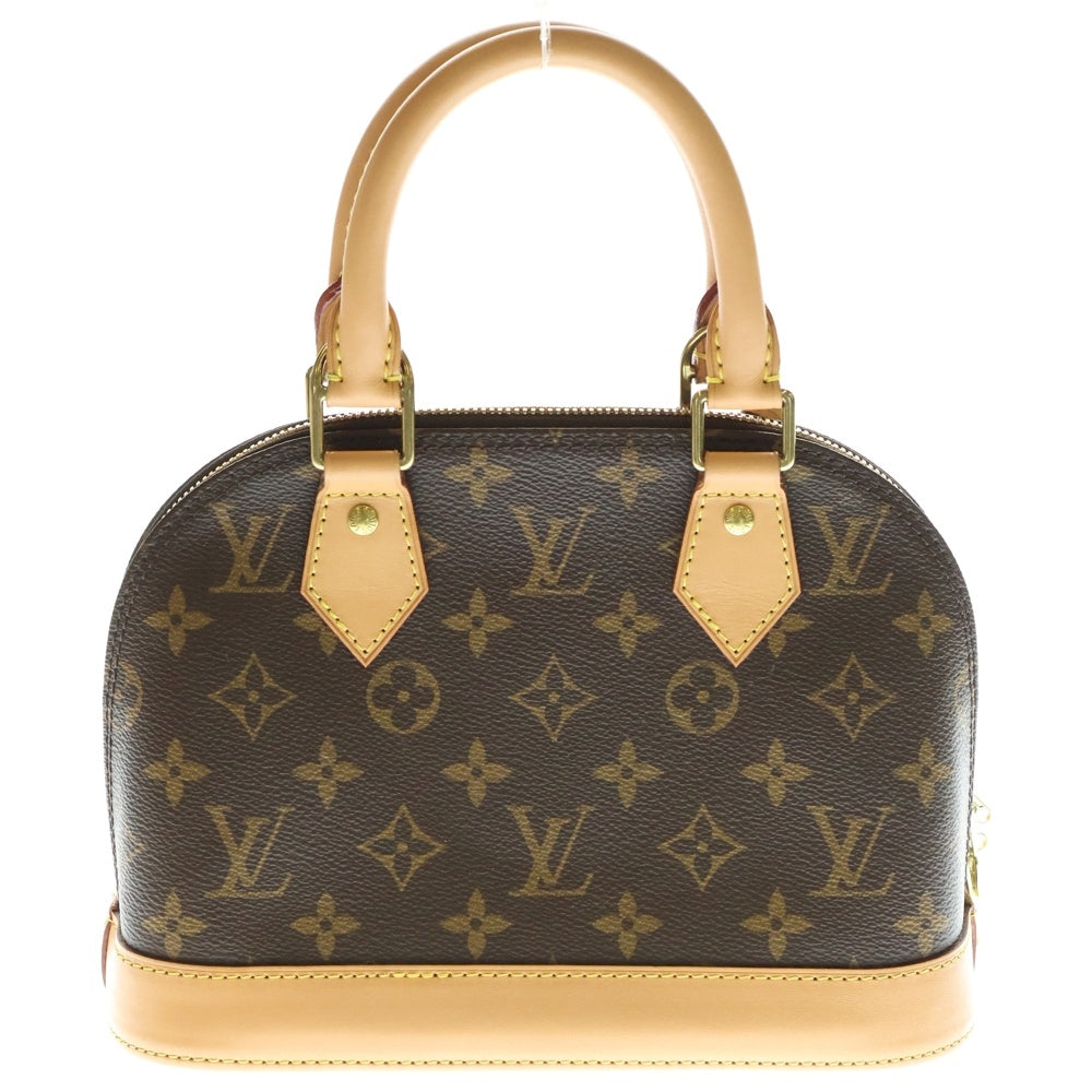 LOUIS VUITTON(ルイヴィトン) モノグラム アルマBB 2WAYバッグ ハンドバッグ ショルダーバッグ ブラウン レザー×PVC ゴールド金具 M46990