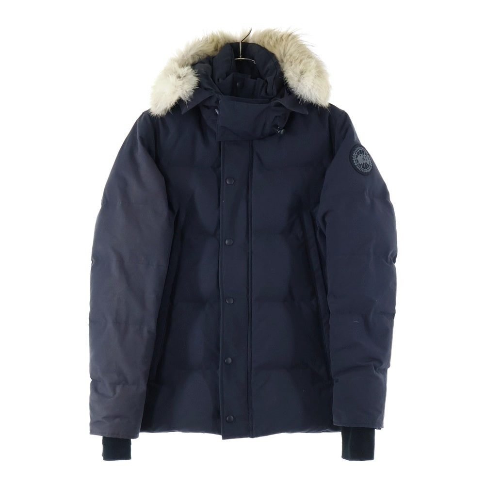 CANADA GOOSE(カナダグース) WYNDHAM PARKA ウィンダム パーカー ファー フーデッド ジップアップ ワッペンロゴ ダウンジャケット ブラック 3808MB