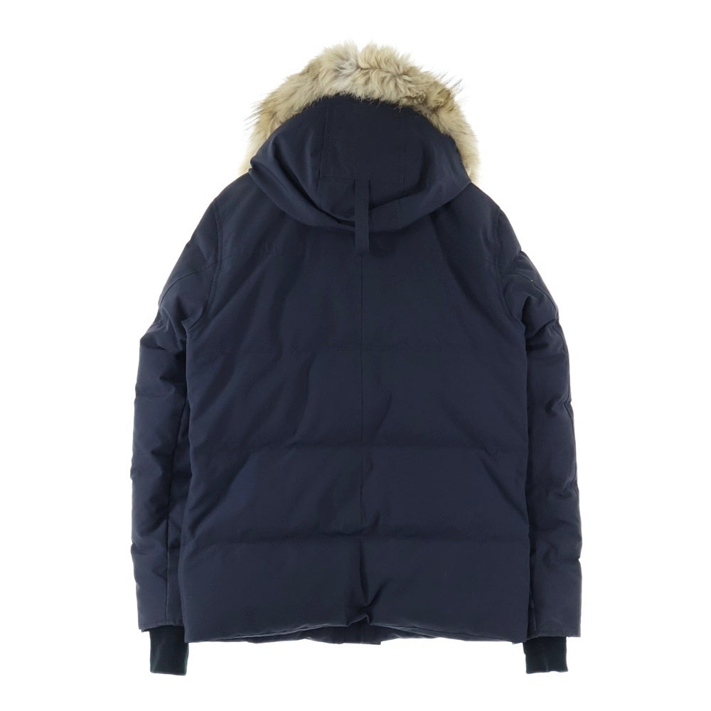 CANADA GOOSE(カナダグース) WYNDHAM PARKA ウィンダム パーカー ファー フーデッド ジップアップ ワッペンロゴ ダウンジャケット ブラック 3808MB